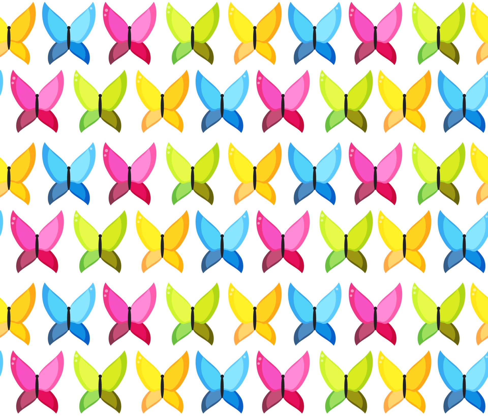 Butterfly Seamless Pattern Background Vector Illustration 2934992 ...