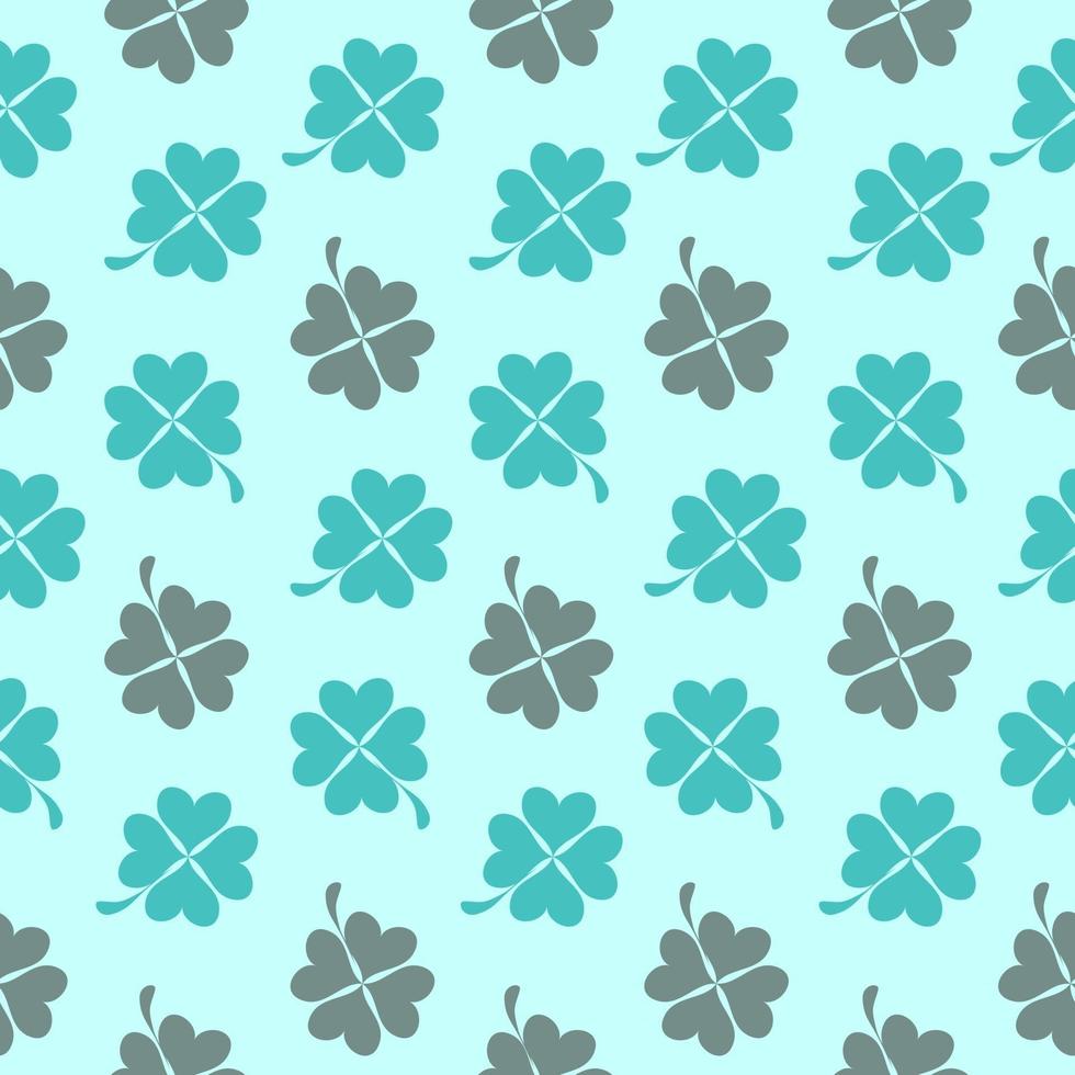 Abstract Natural Clover Seamless Pattern Background Vector Illustration