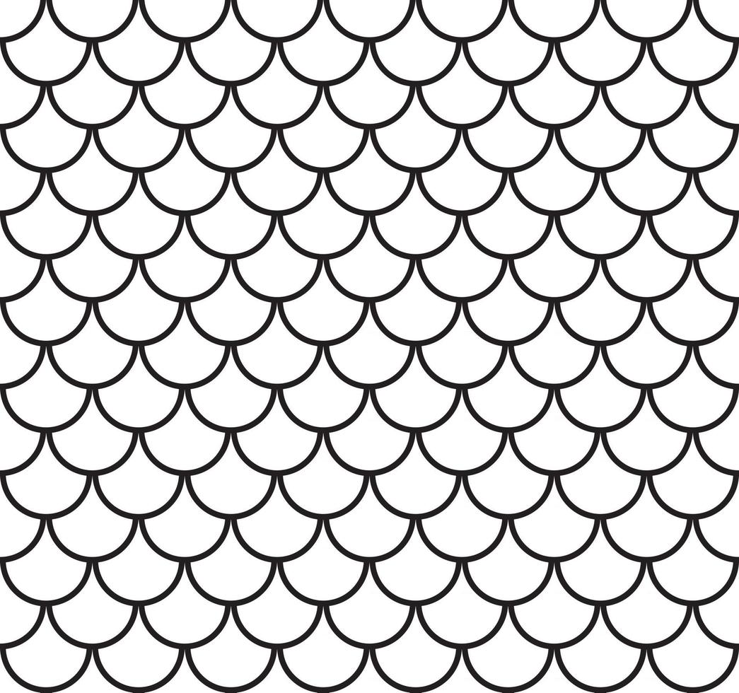 Seamless Fish Scale Pattern Vector Illustration
