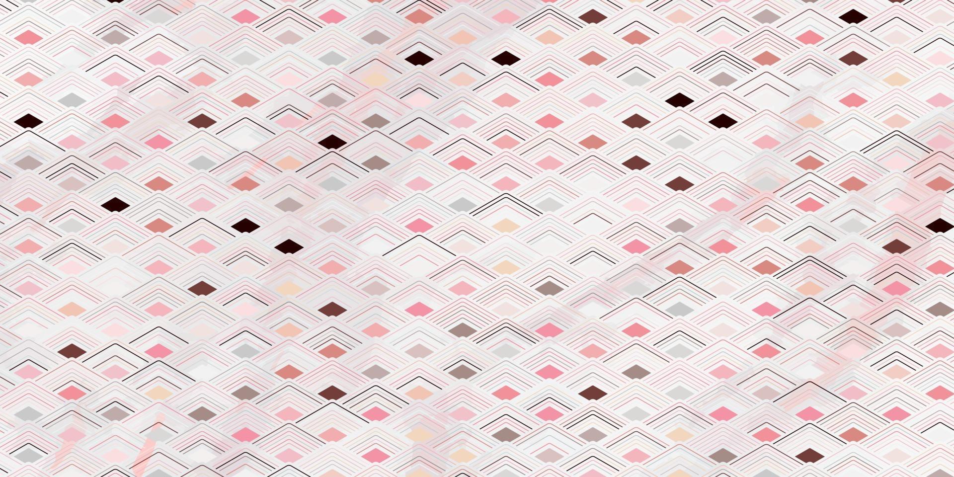 Abstract geometric seamless pattern polygonal overlapping pink background vector