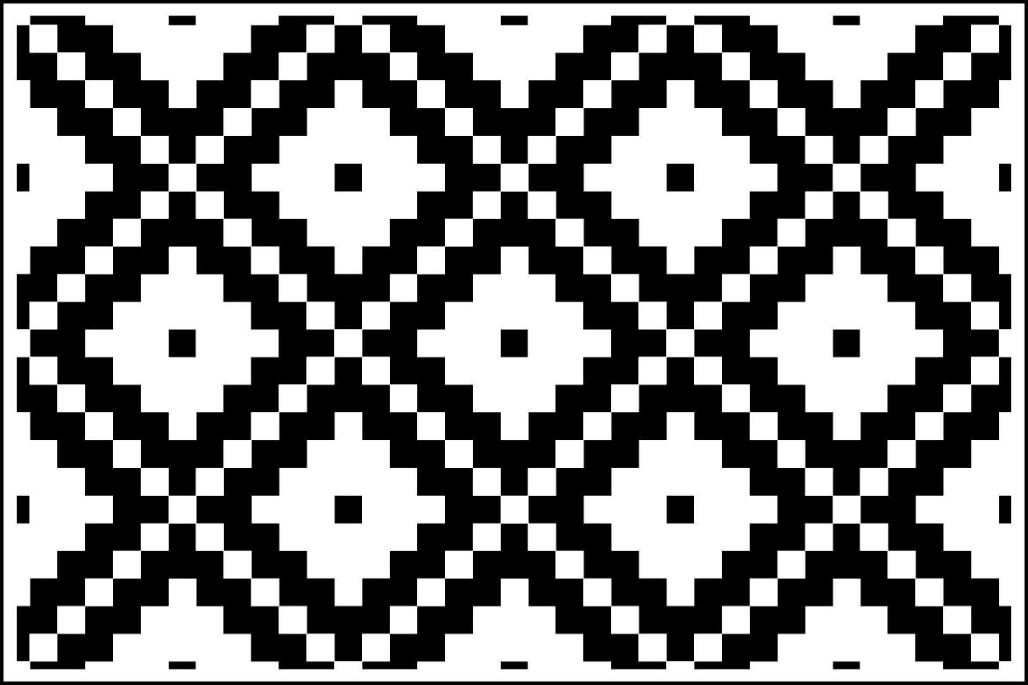 Nordic geometric oriental seamless pattern modern design with black and white color. vector