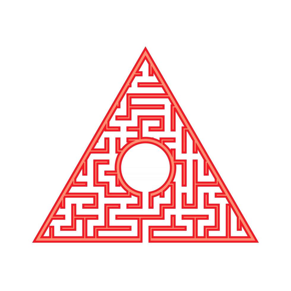Abstact labyrinth. Game for kids. Puzzle for children. Maze conundrum. Color vector illustration.