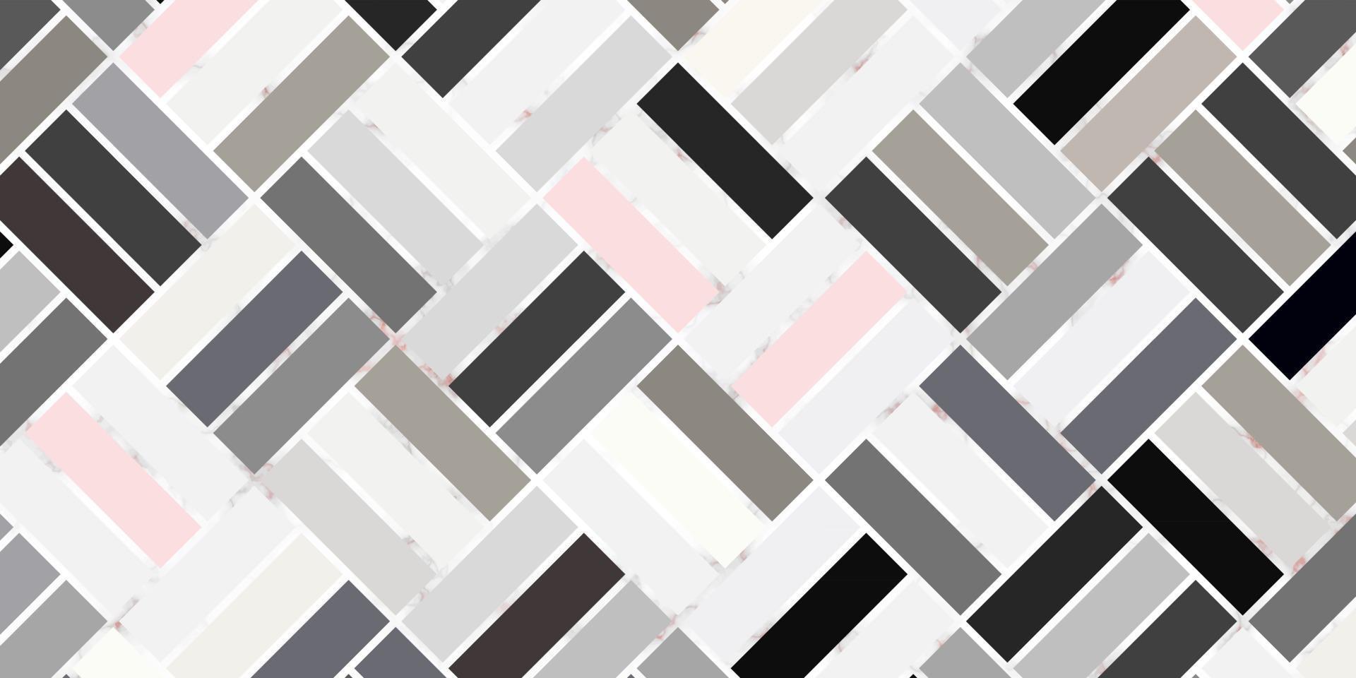 Abstract geometric seamless rectangle pattern pastel color with marble line elegant background vector