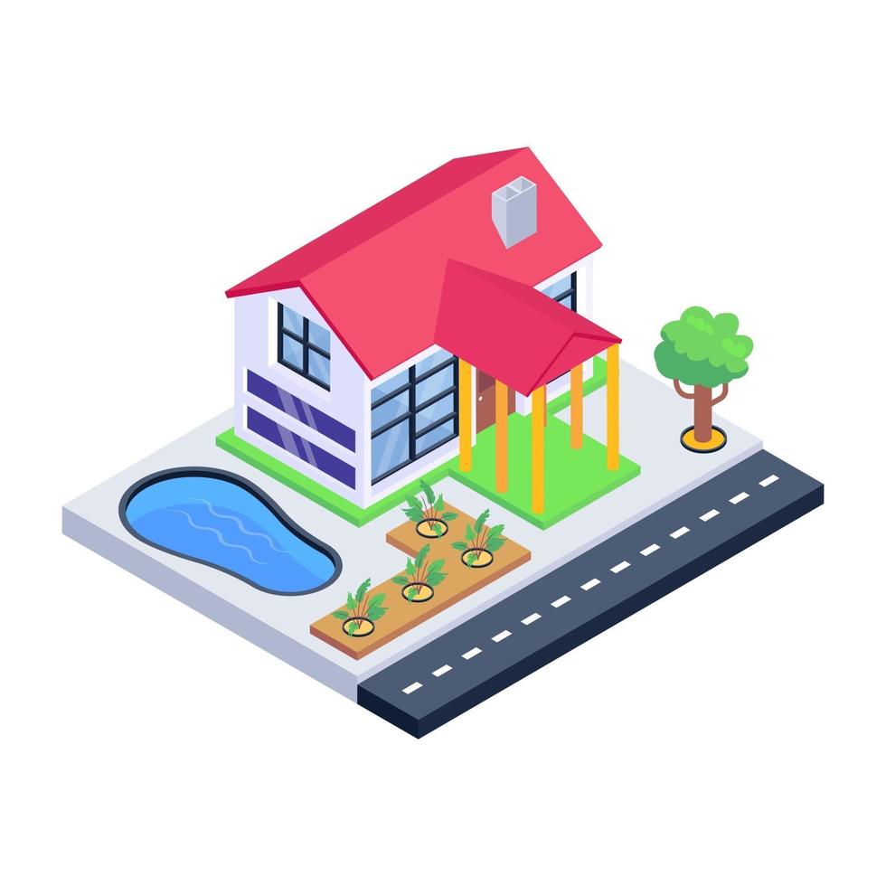 Modern Home and Residence vector