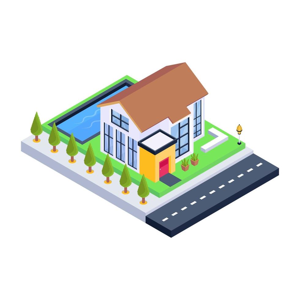 Bungalow and Home Building vector