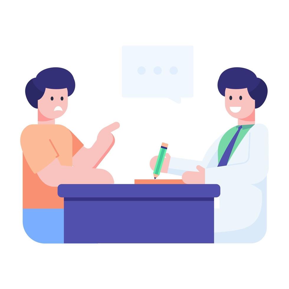 Doctor Clinic and Discussion vector