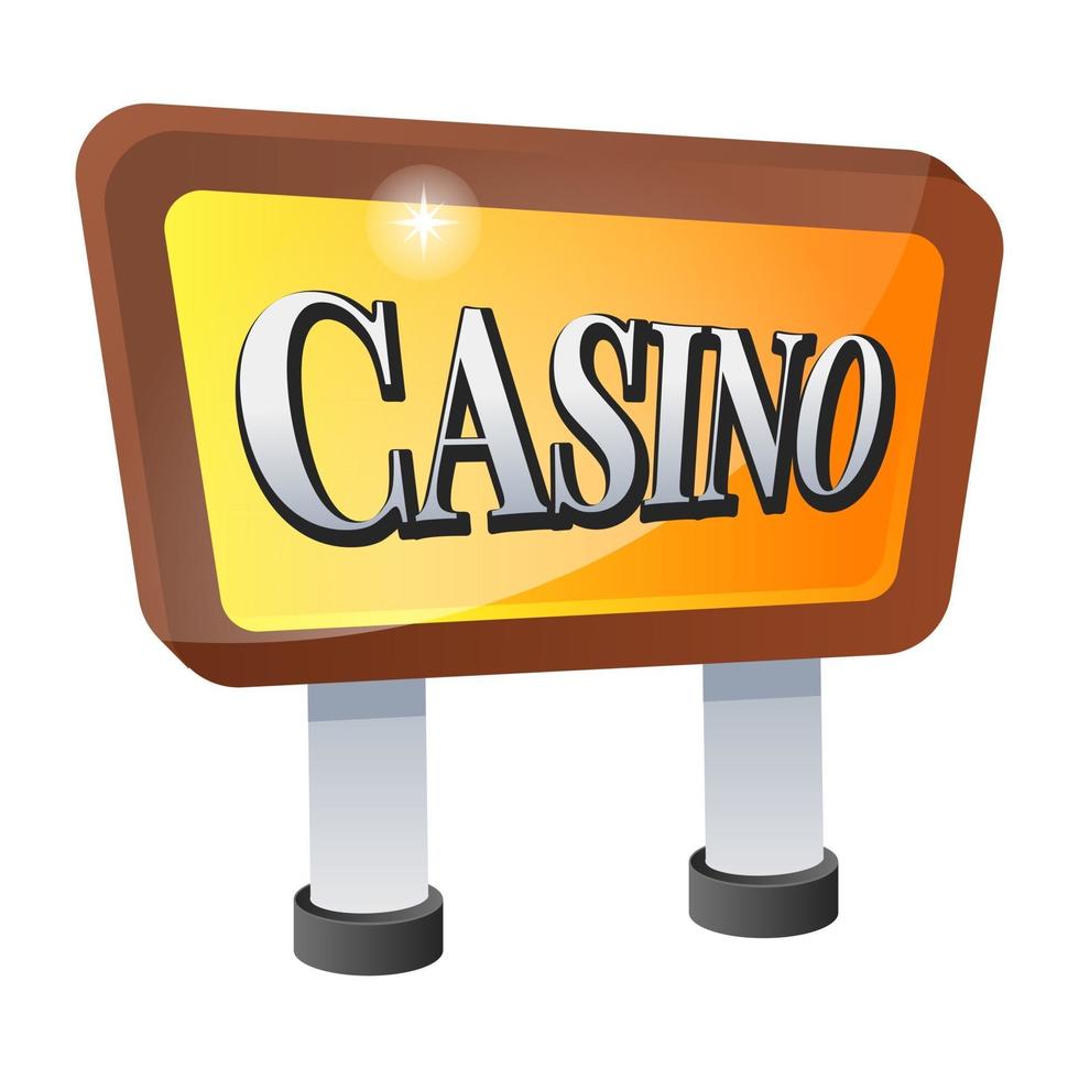 Casino Board Stand vector