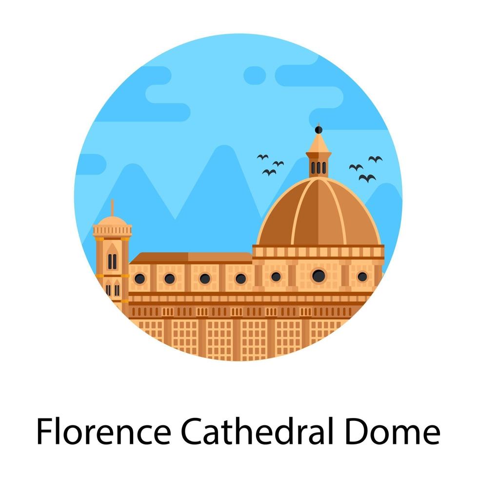 Florence Cathedral Dome vector
