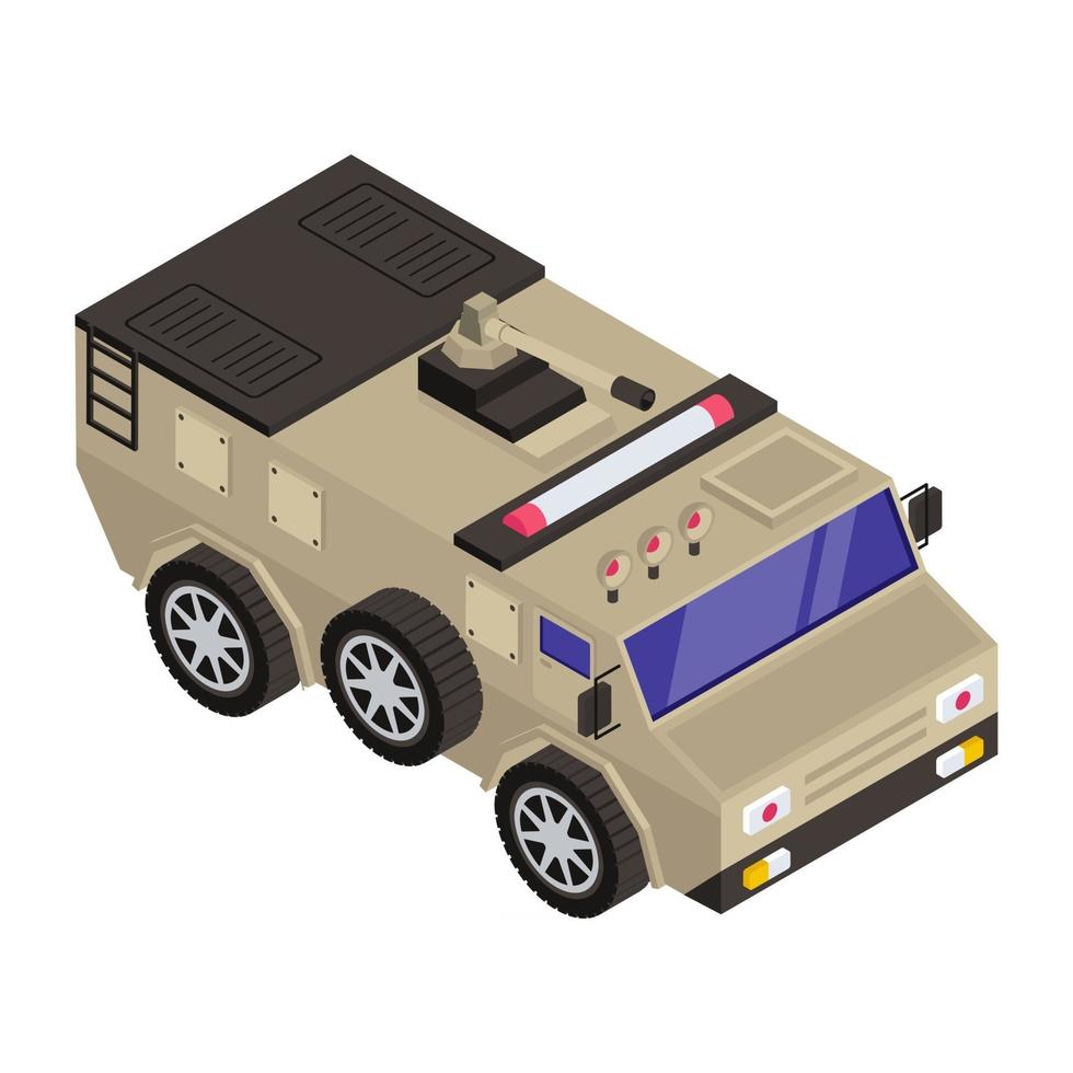 transporte camioneta del ejército vector