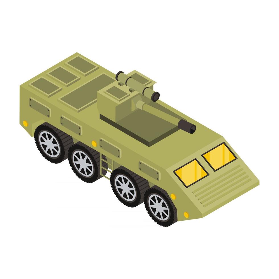 tanque de batalla del ejército vector