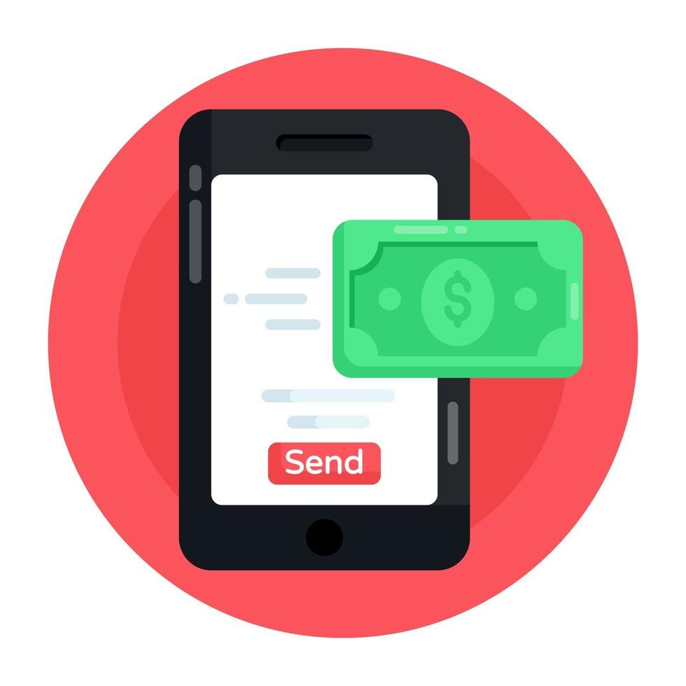 Online Money Send vector
