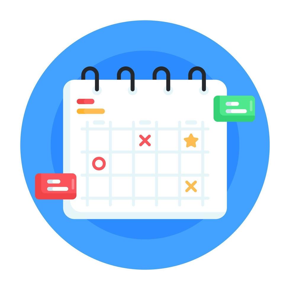 Business Planner and Calender vector