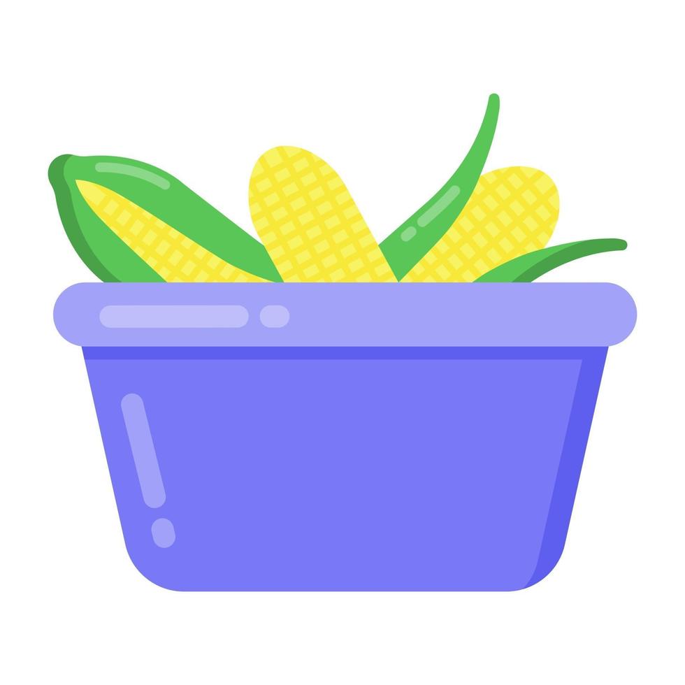 Maize  Corn Basket vector