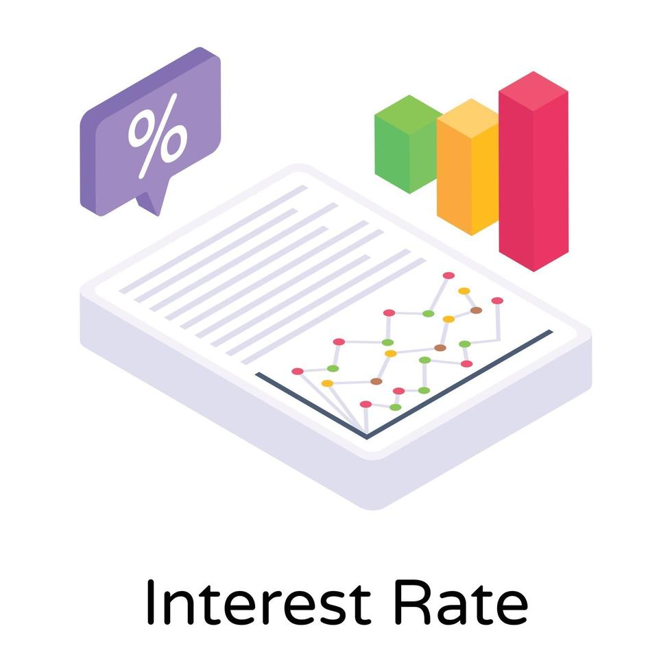 tasa de interés de préstamos vector