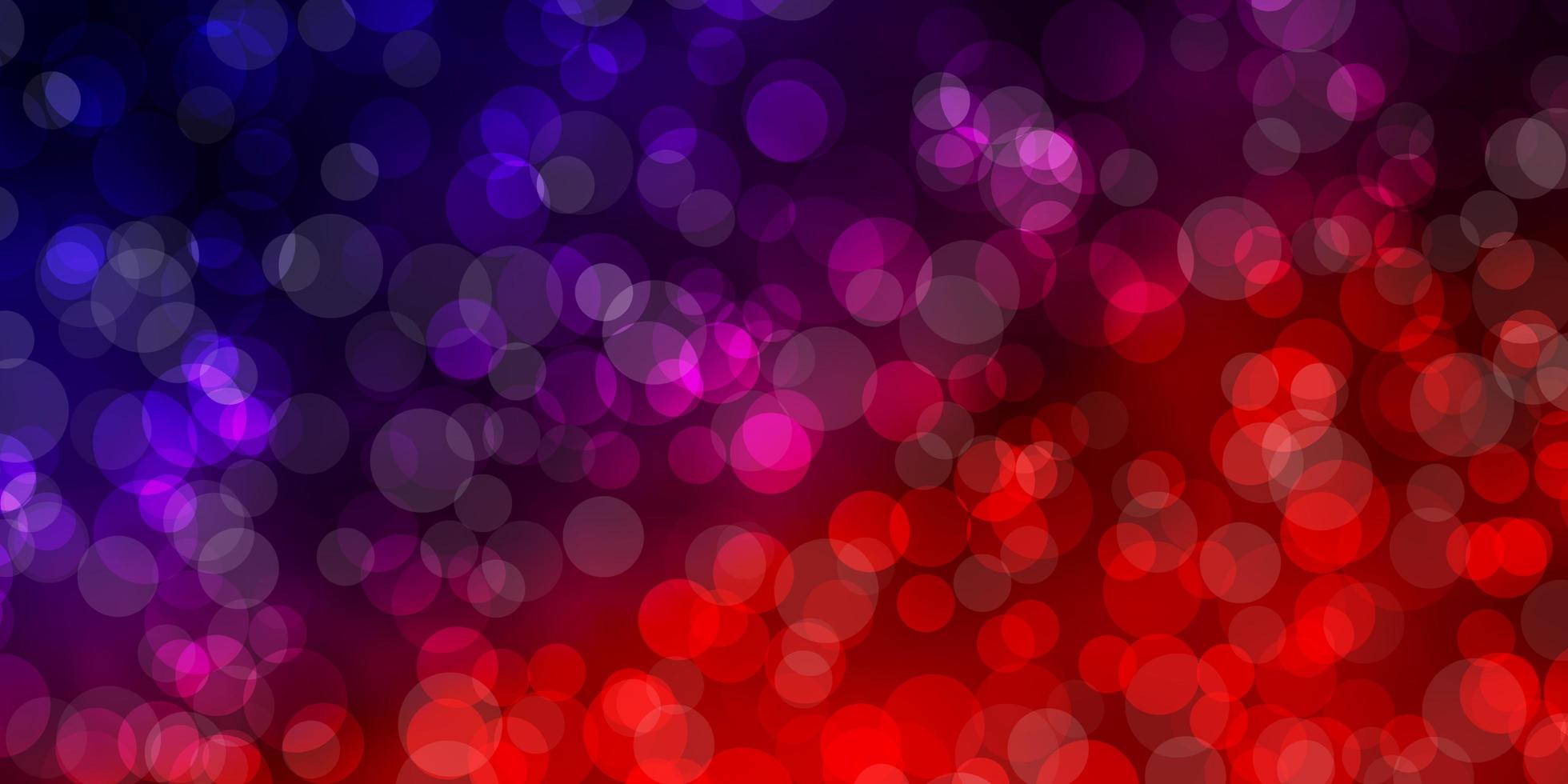 Dark Blue, Red vector backdrop with dots.