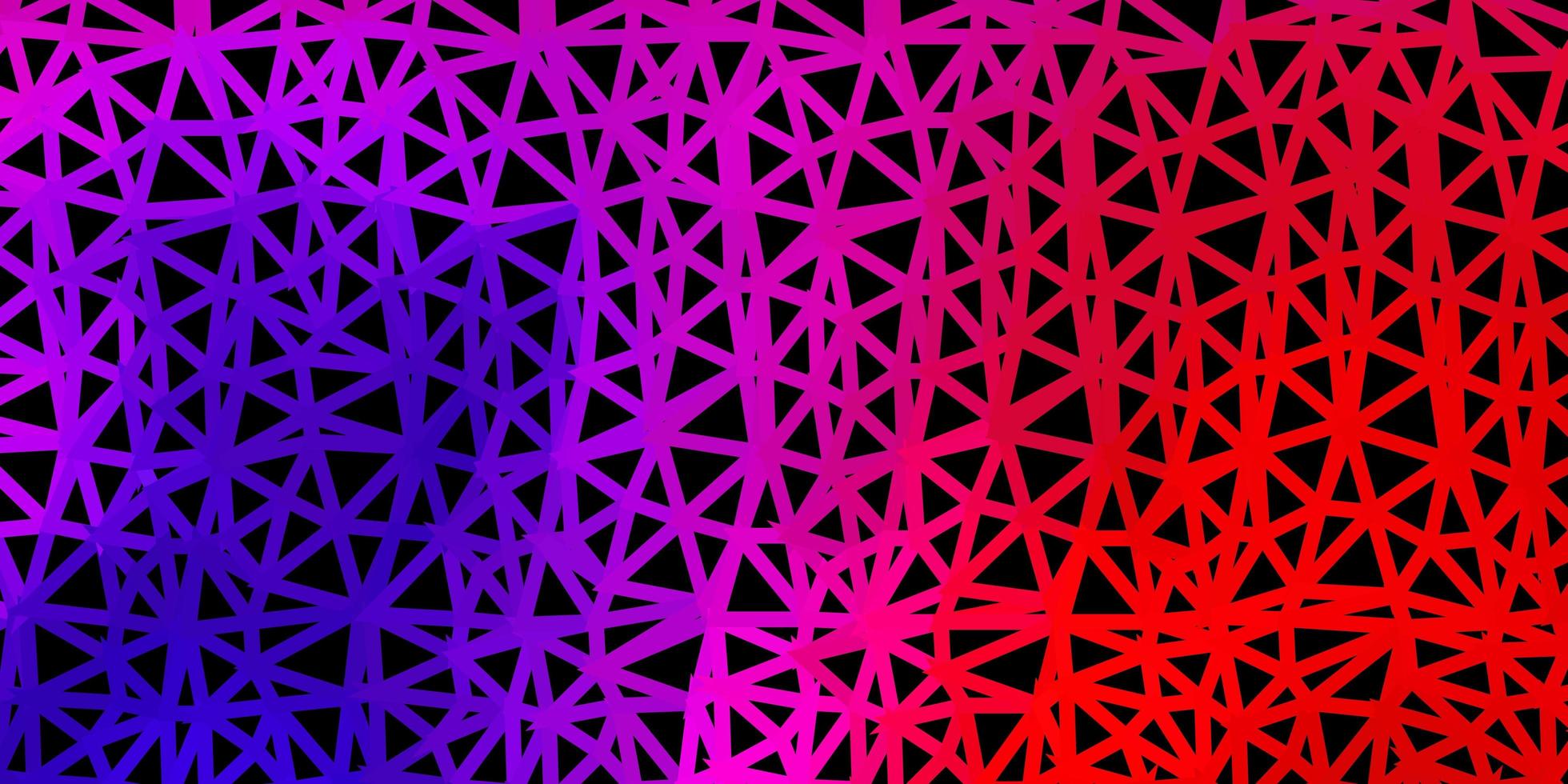 Dark pink, yellow vector poly triangle template.