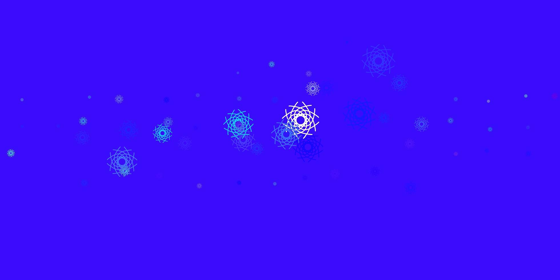 Light Pink, Blue vector pattern with abstract shapes.