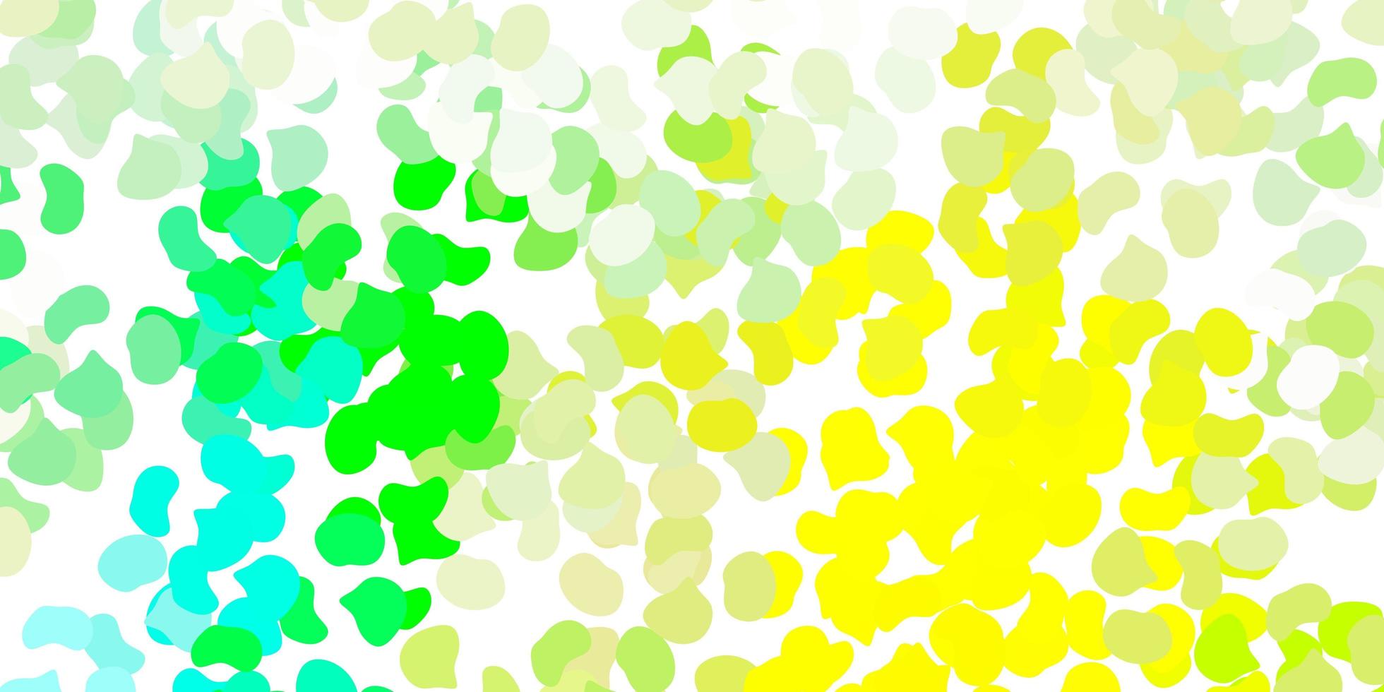 Light green, yellow vector template with abstract forms.