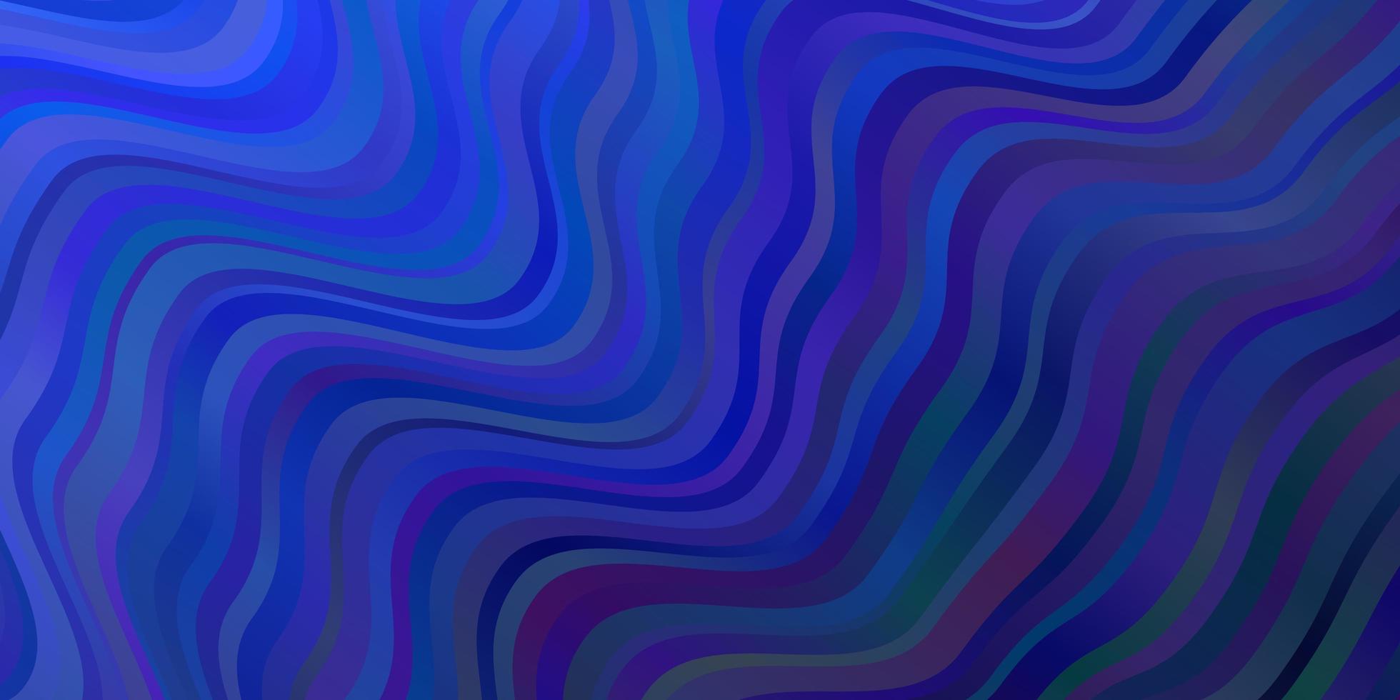 Dark BLUE vector pattern with curves.