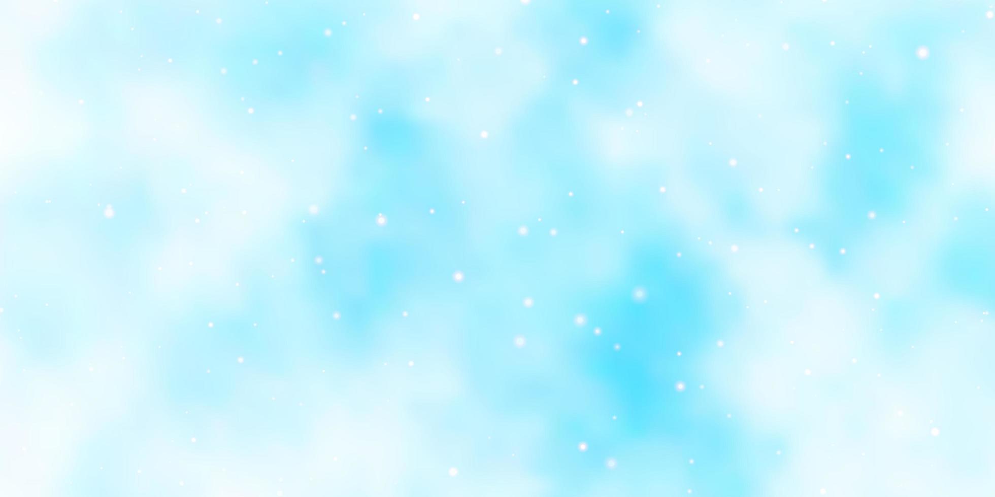 Light BLUE vector background with colorful stars.