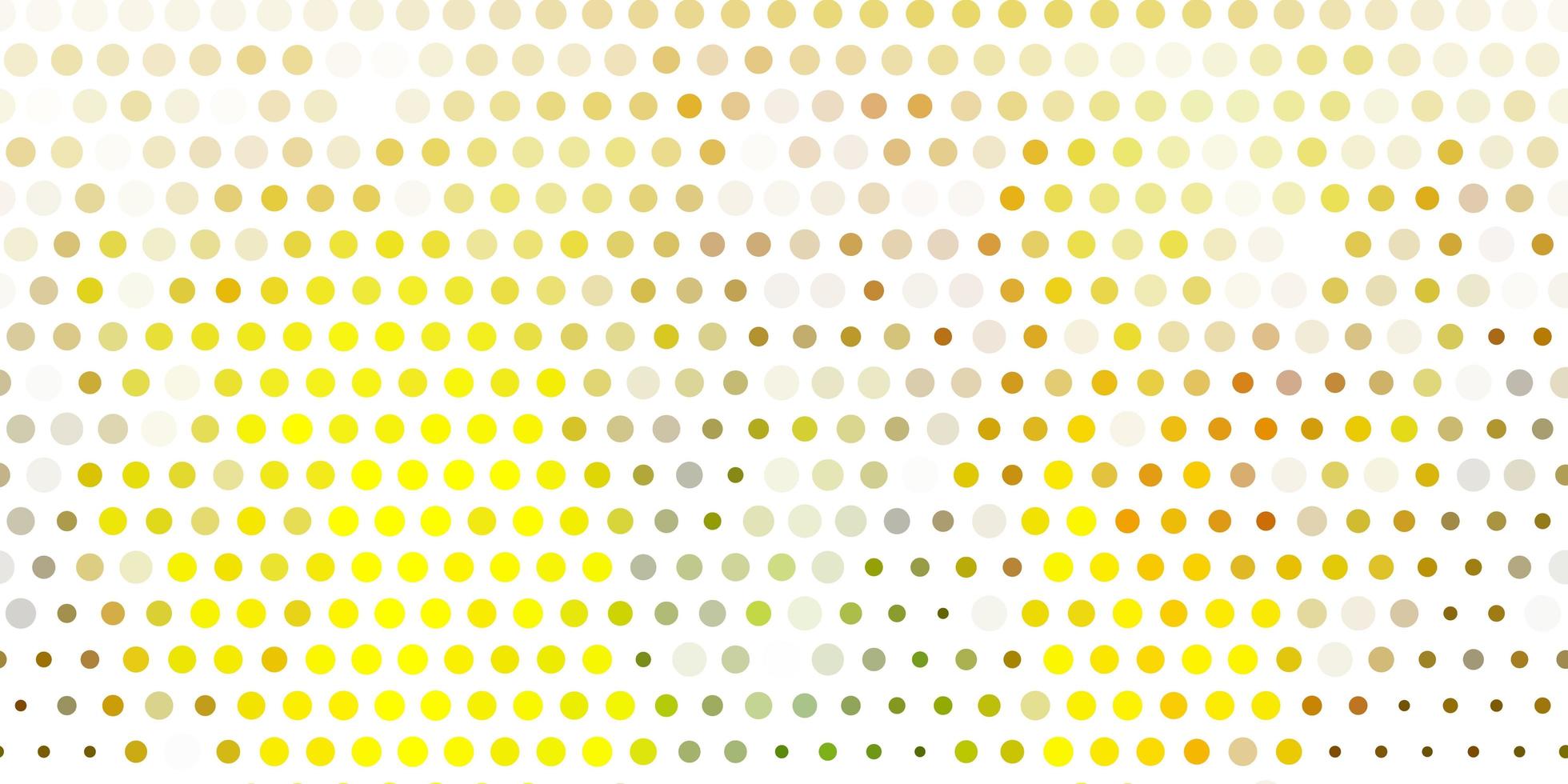 Fondo de vector verde claro, amarillo con puntos.