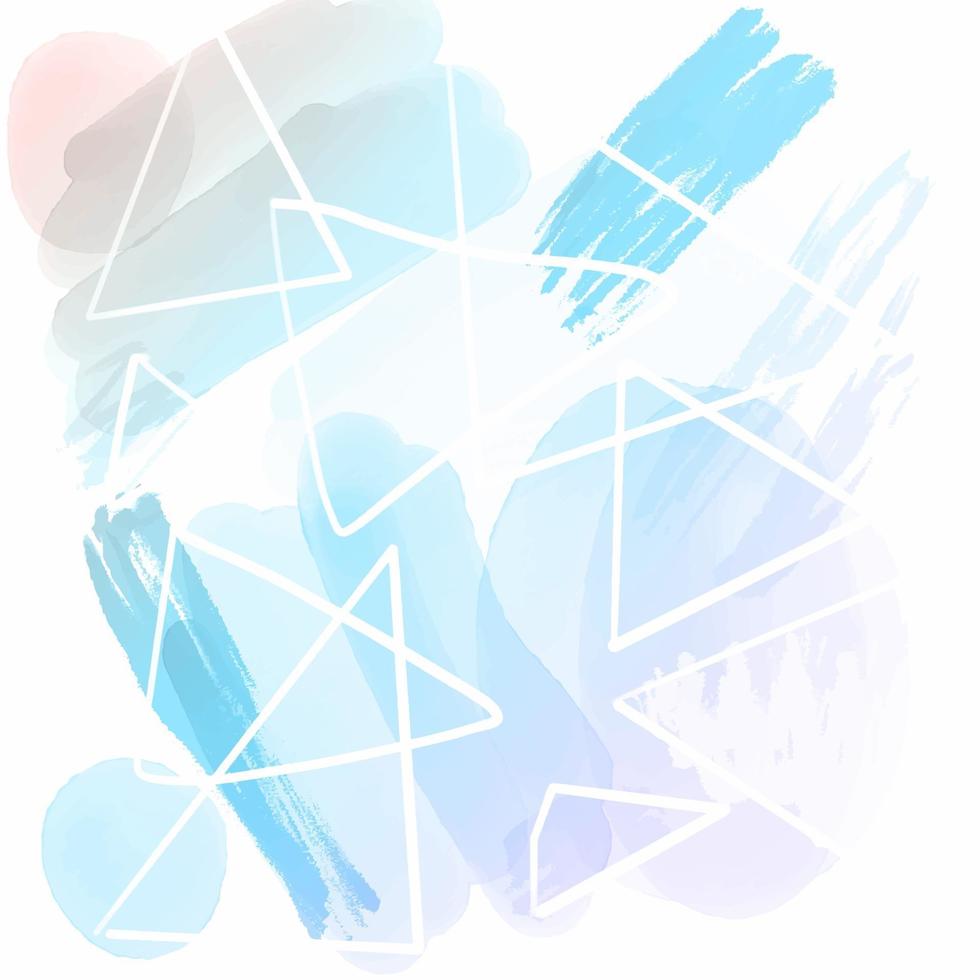 abstract background with hand painted watercolour design vector