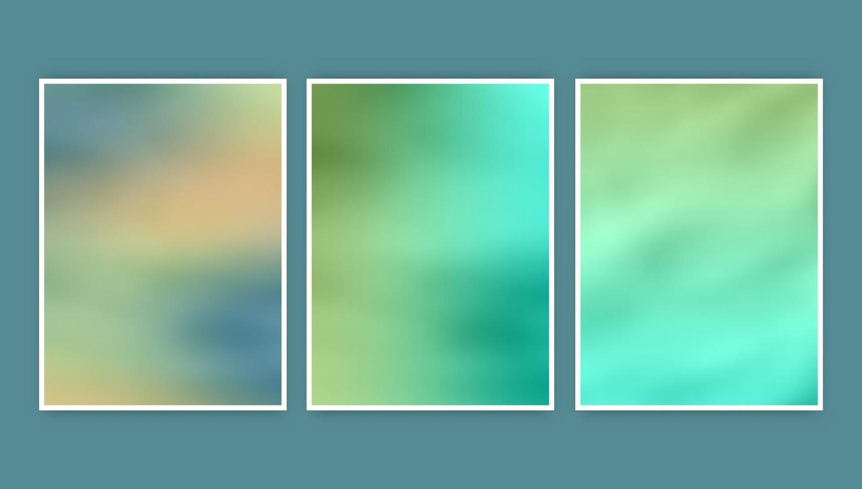 collection of abstract blurred cover designs vector