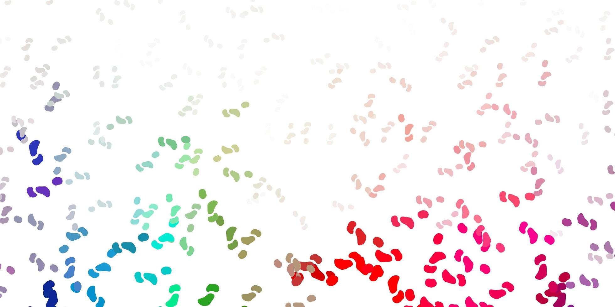 Light green, red vector texture with memphis shapes.