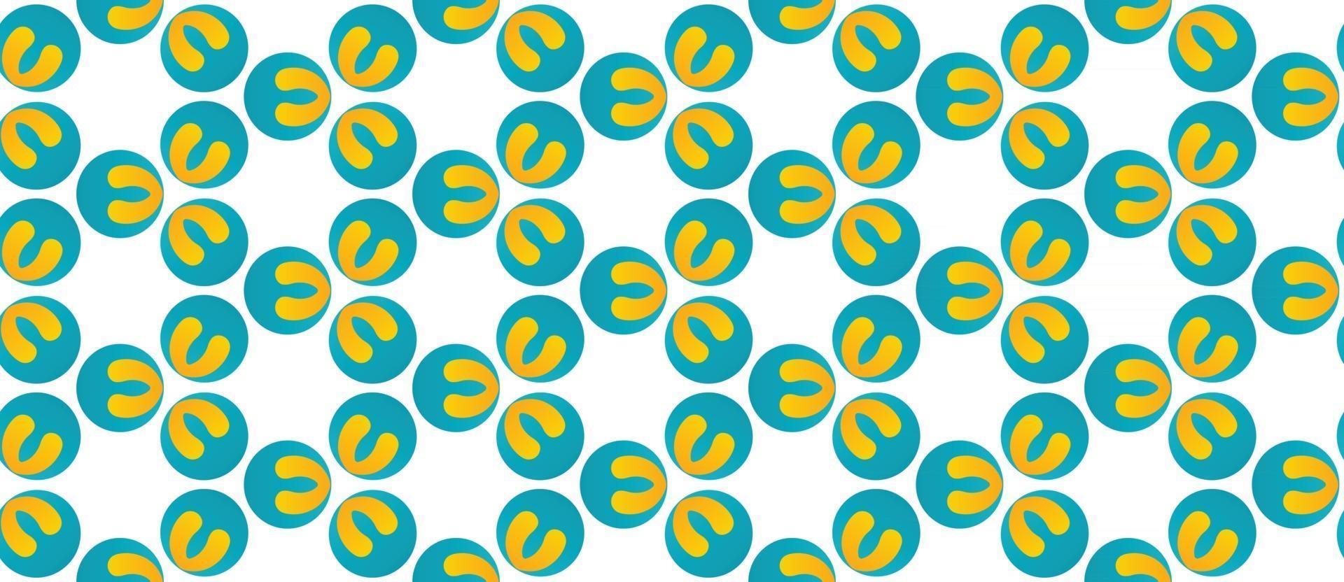 Abstract circle pattern gradient blue Vector illustration
