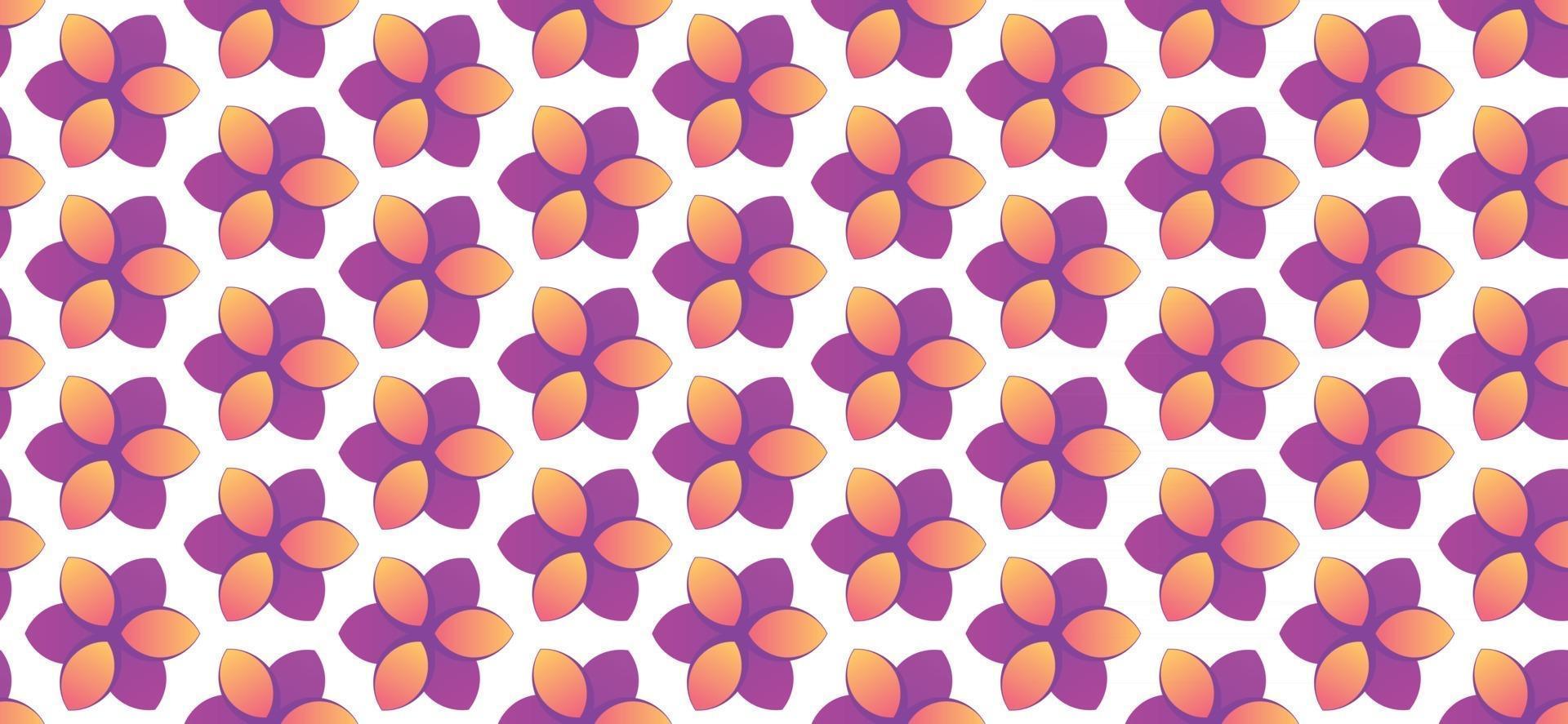 leaves pattern gradient gold and purple Vector illustration