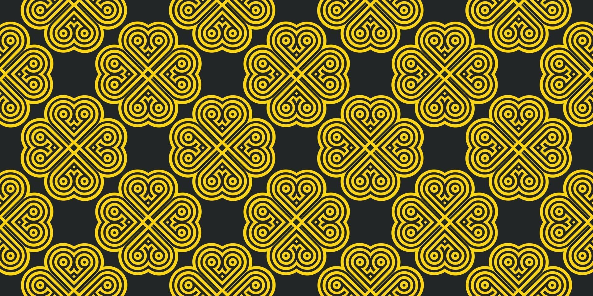 Abstract style retro pattern golden color Vector illustration