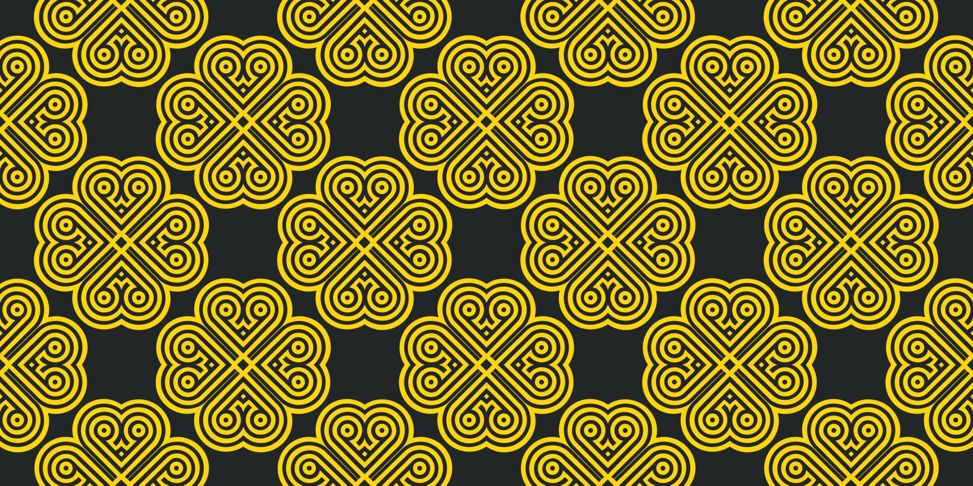 Abstract style retro pattern golden color Vector illustration