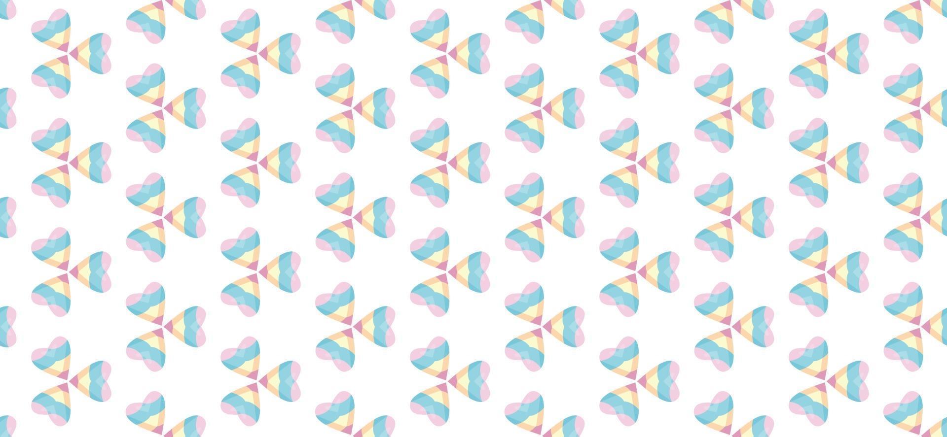 Abstract heart pattern color gradient bright Vector illustration
