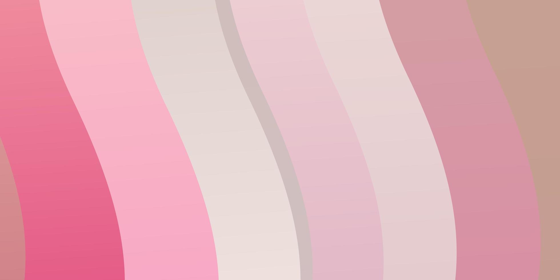 Light Pink vector texture with curves.