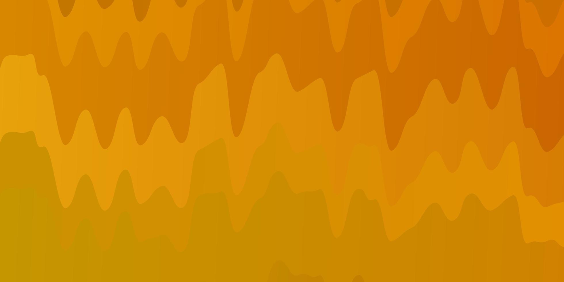 Light Orange vector pattern with curves.