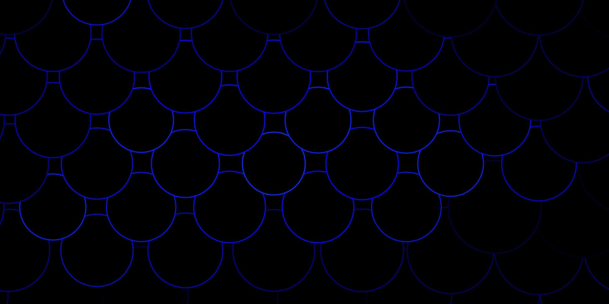 Telón de fondo de vector azul oscuro con puntos.