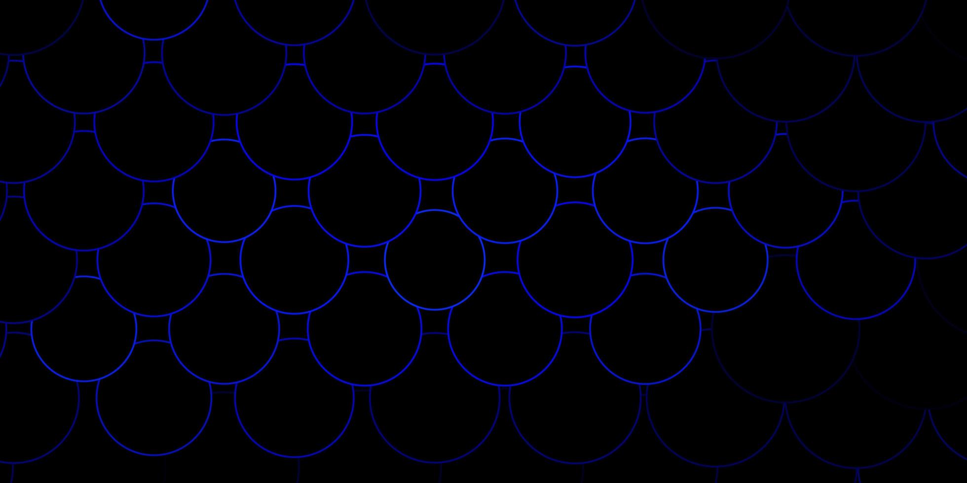 Dark BLUE vector backdrop with dots.