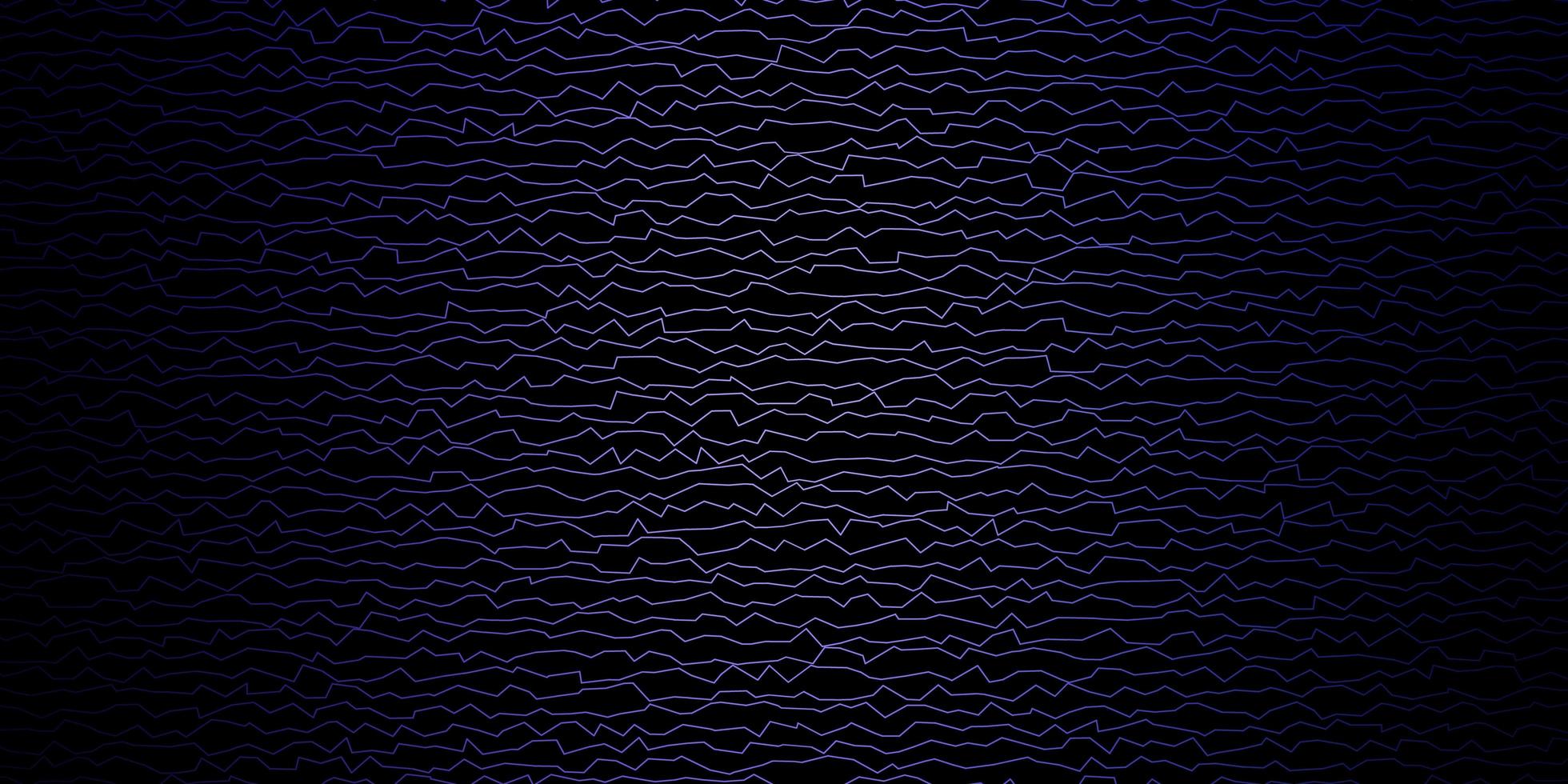 Dark Purple vector background with curves.