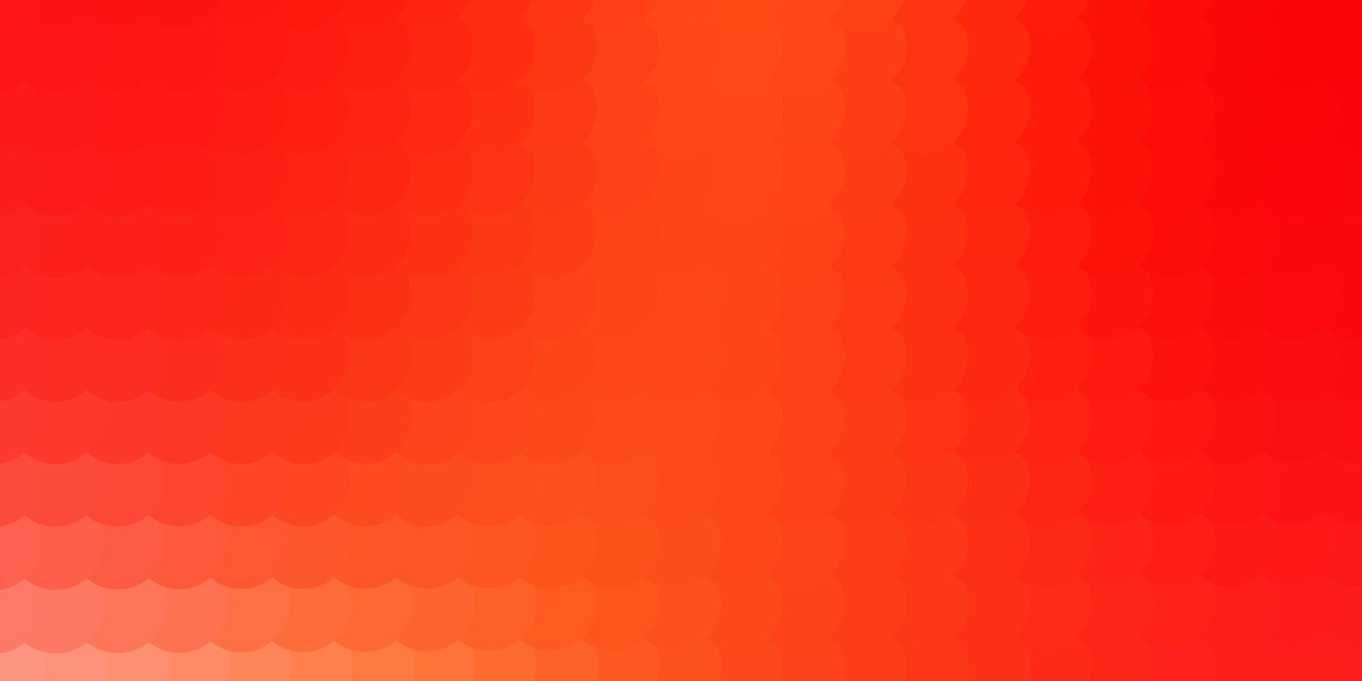 Light Red, Yellow vector background with bubbles.