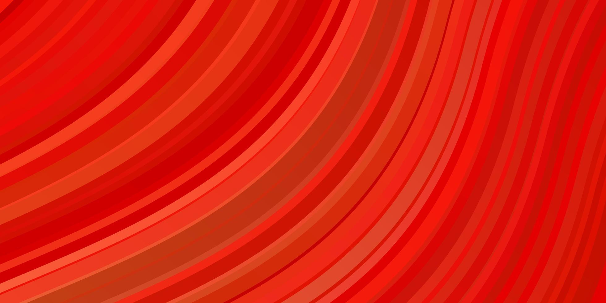 Fondo de vector rojo claro con curvas.