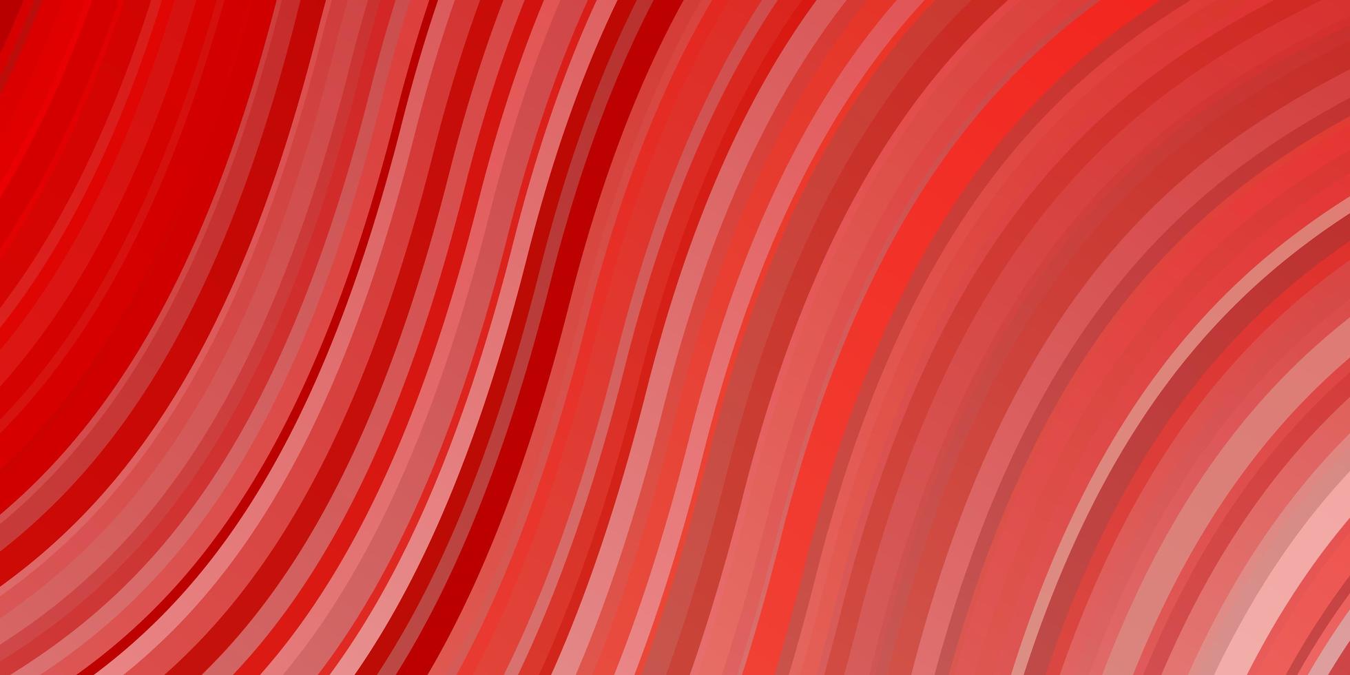 Light Red vector template with curved lines.