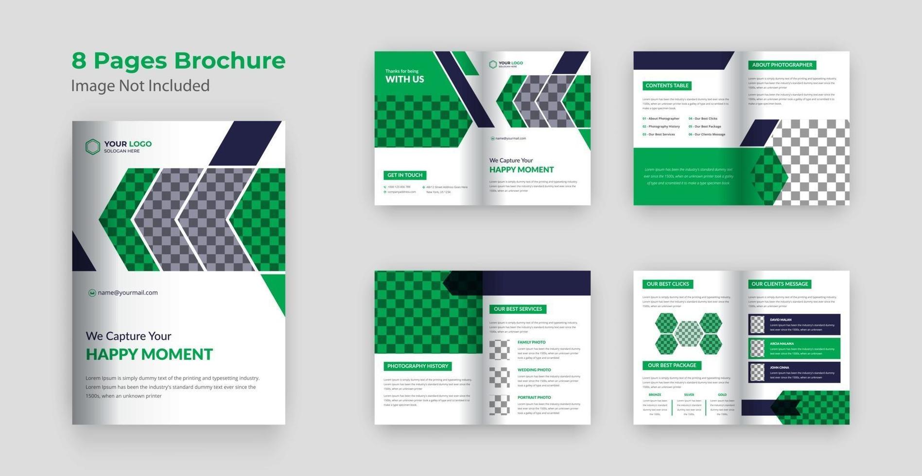 Company profile brochure template design vector