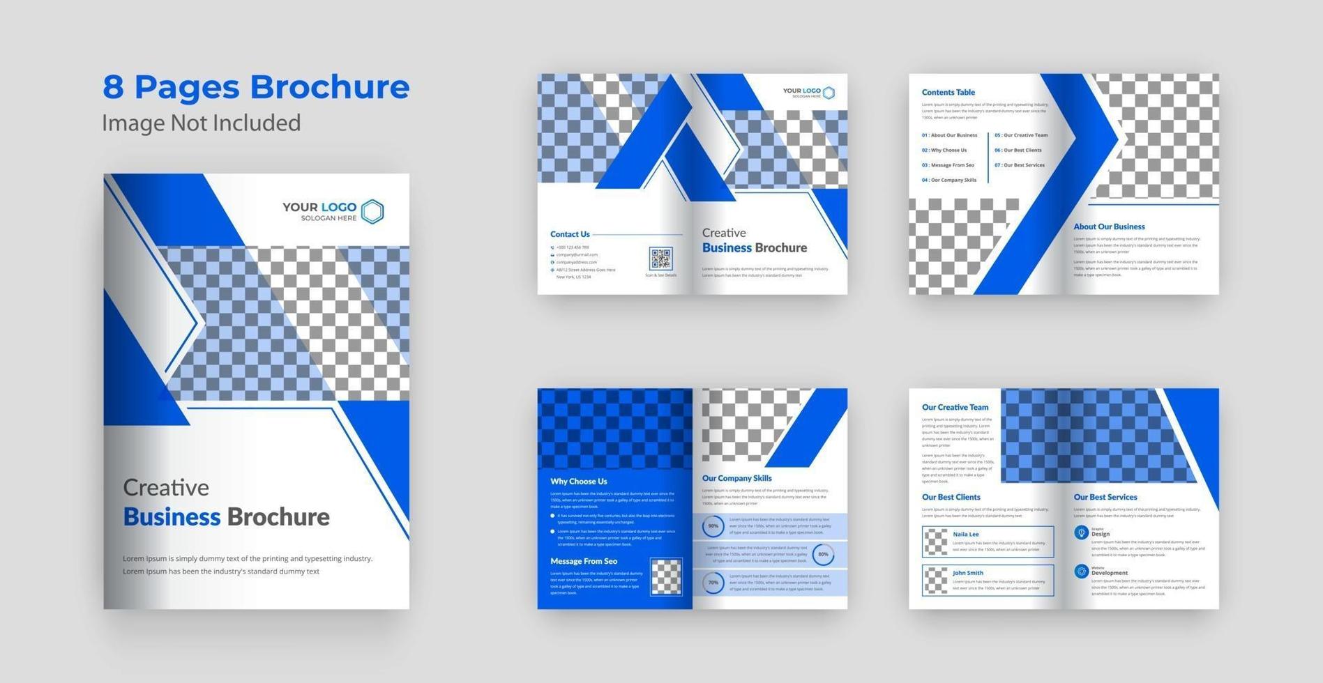 Company profile brochure template design vector