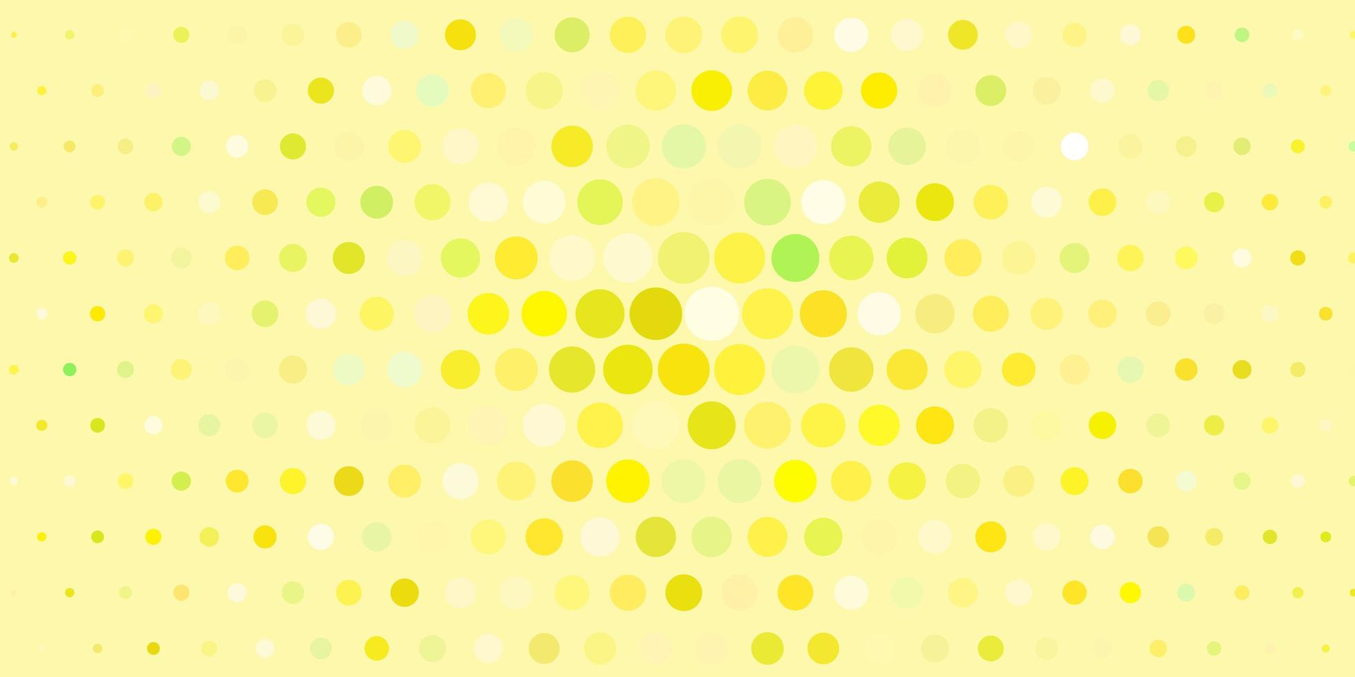 Light Green, Yellow vector background with spots.