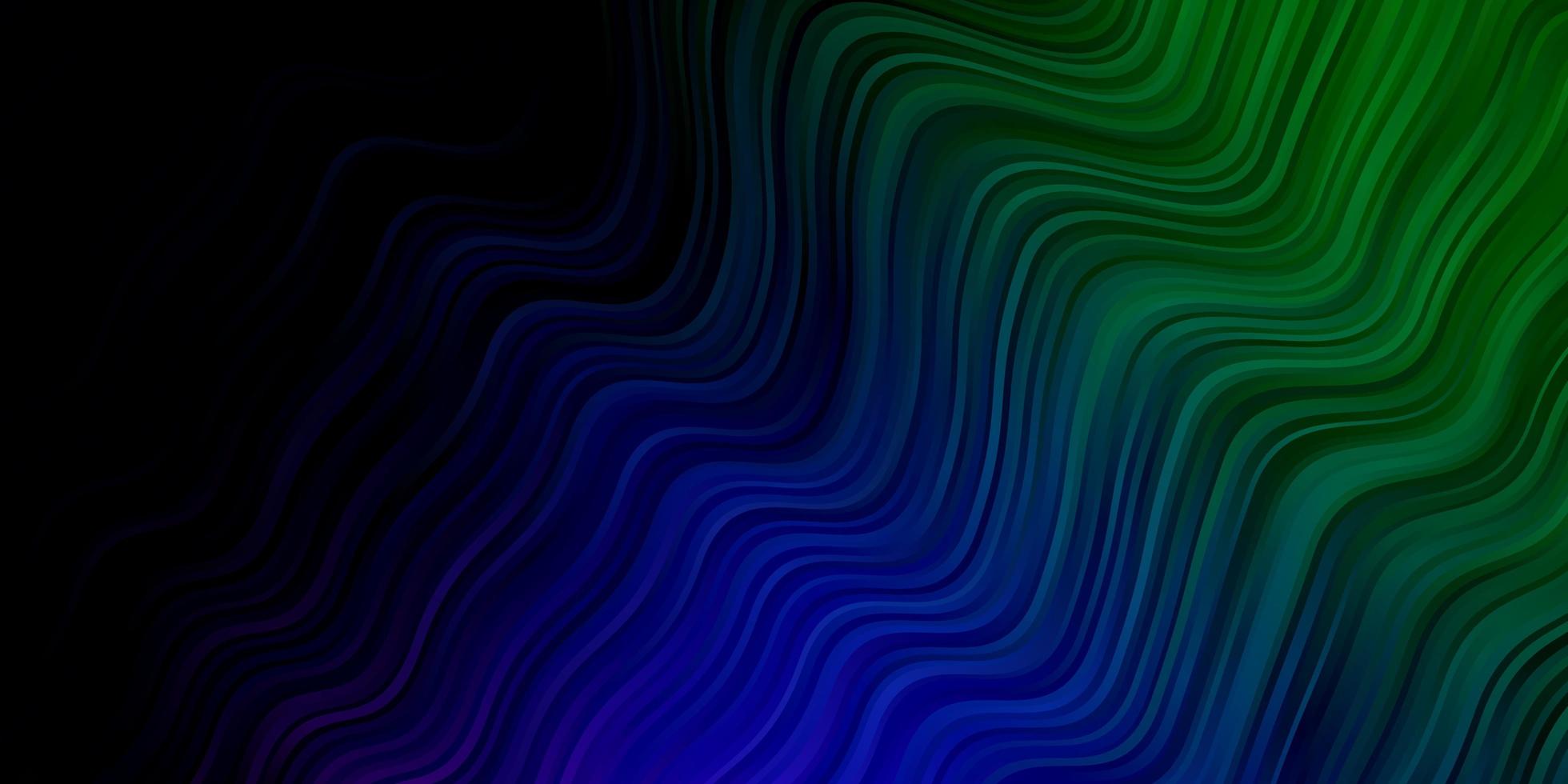 Dark Multicolor vector background with lines.