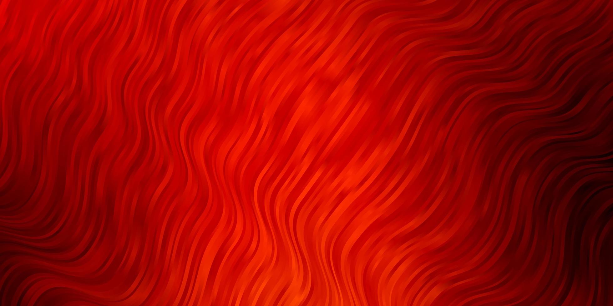 Dark Orange vector texture with wry lines.