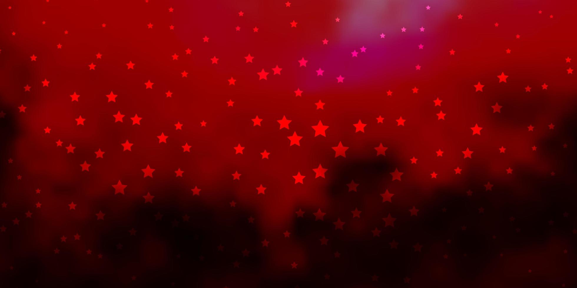 diseño vectorial de color rosa oscuro, rojo con estrellas brillantes. vector