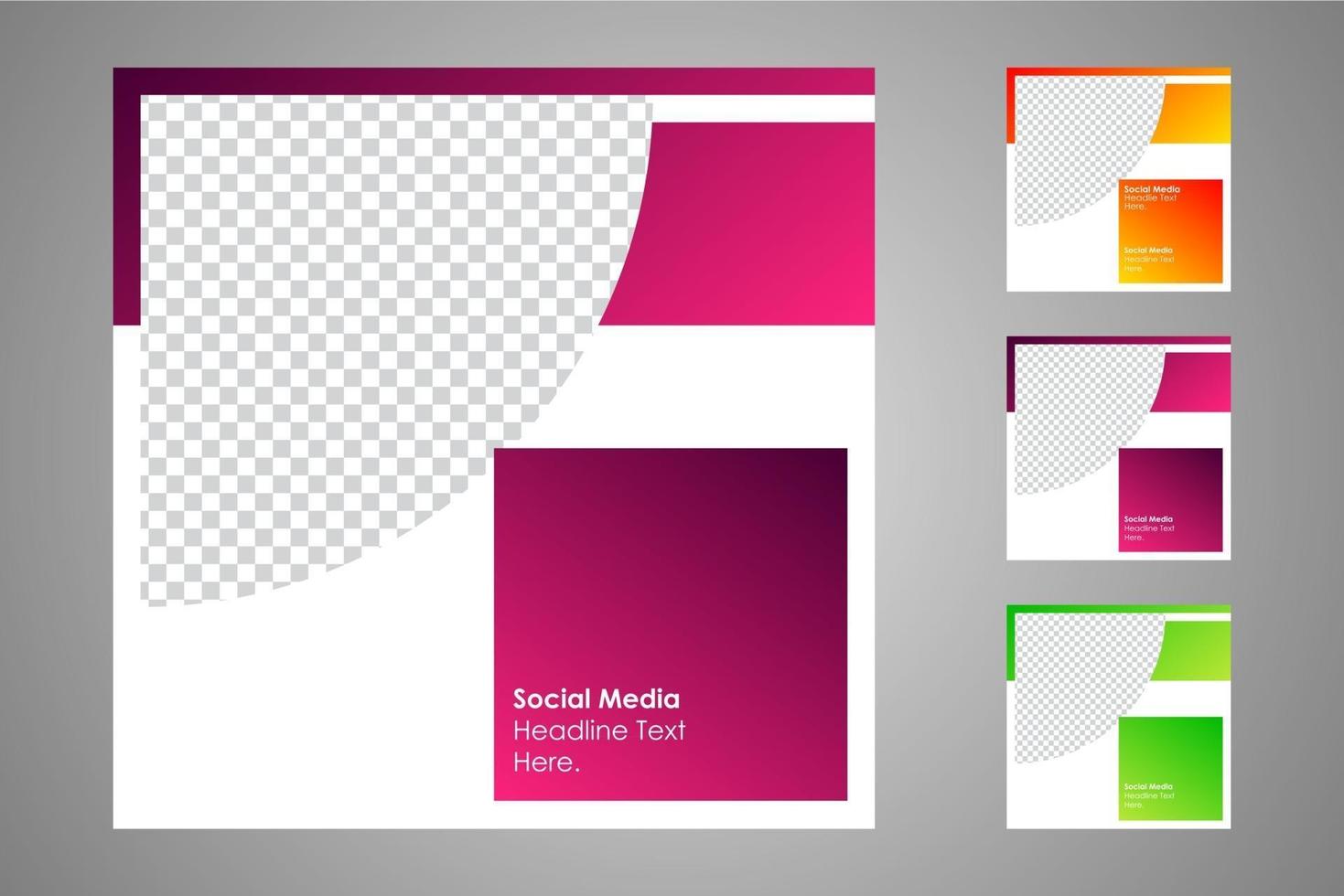 Suitable for social media posts templates and web or internet ads. vector