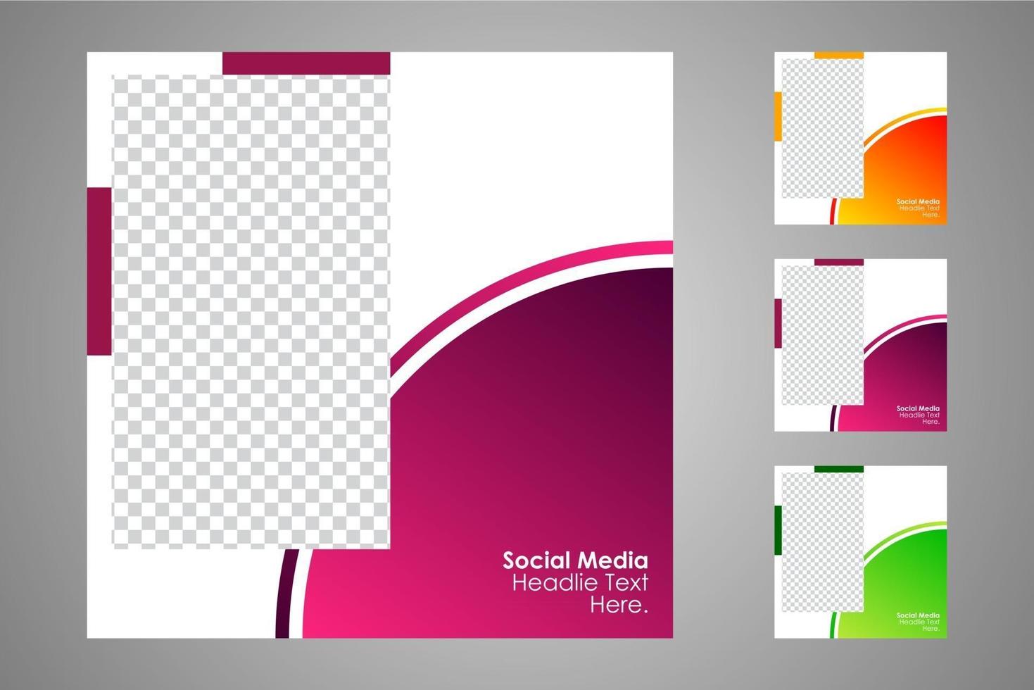 Suitable for social media posts templates and web or internet ads. vector