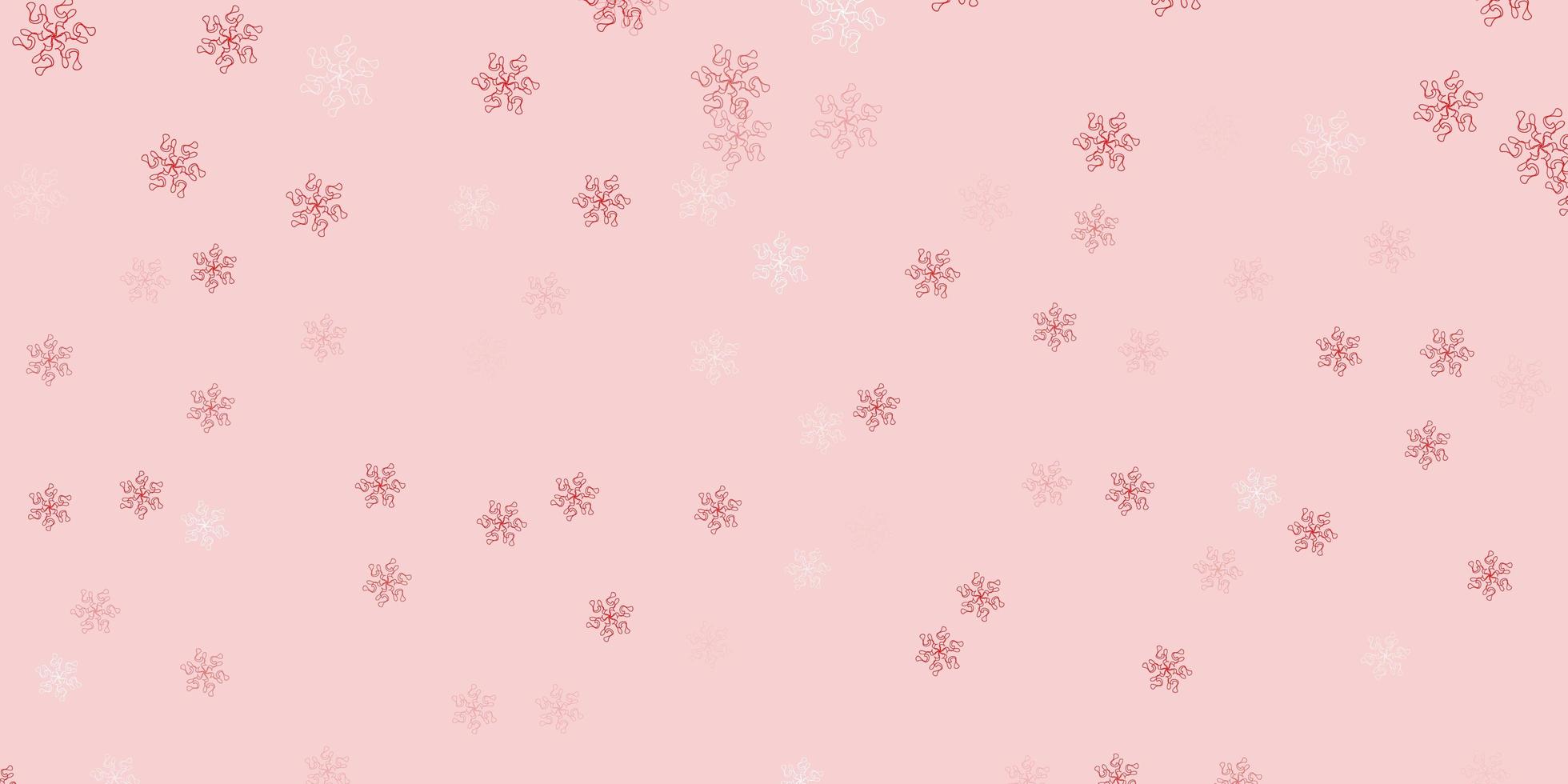 Light red vector natural backdrop with flowers.